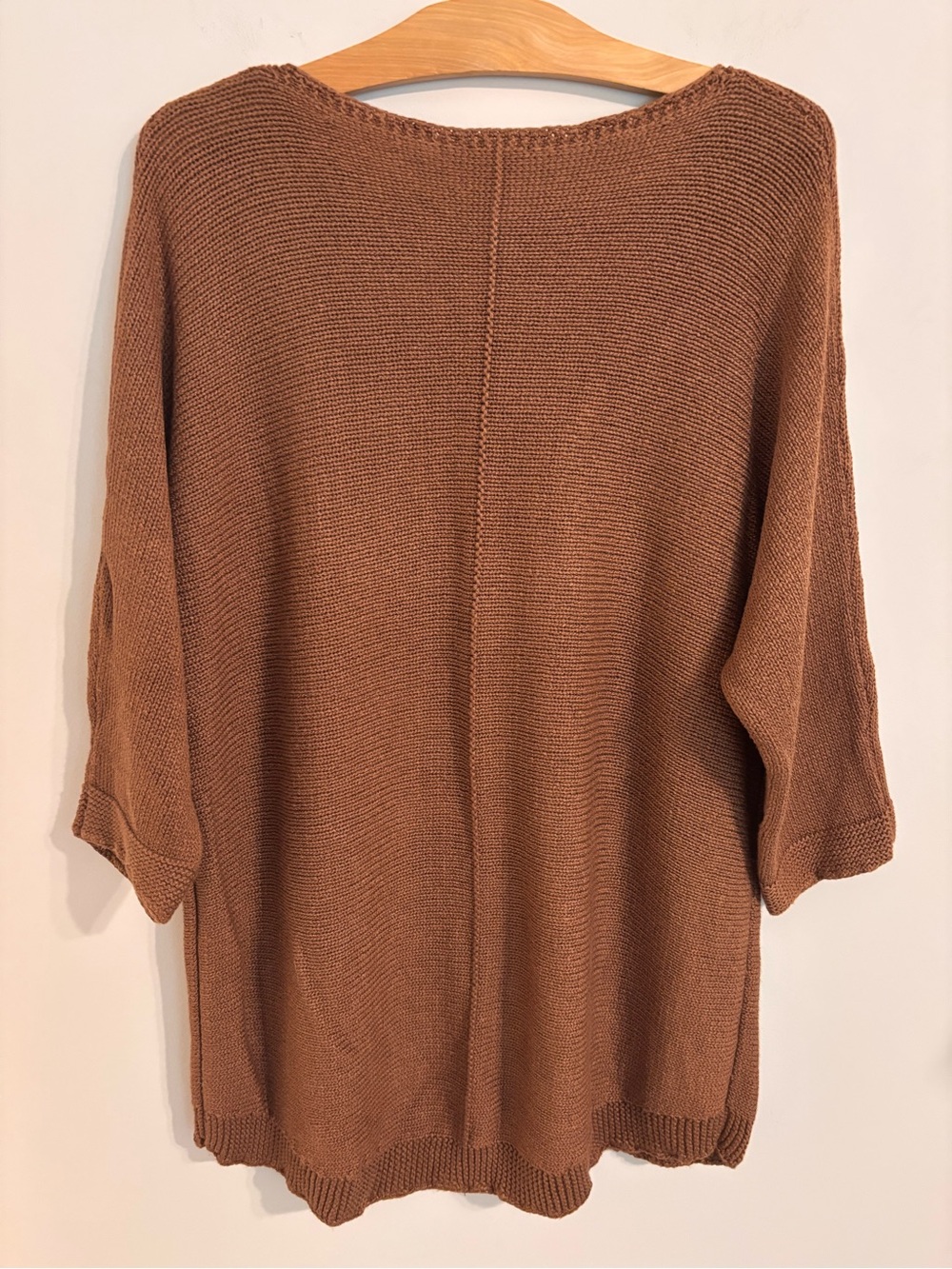 Chico’s Brown 3/4 Dolman sleeve sweater - Picture 2 of 8